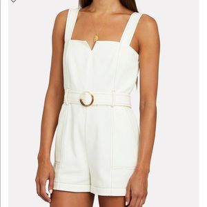 Intermix Stefania Belted Twill Romper
